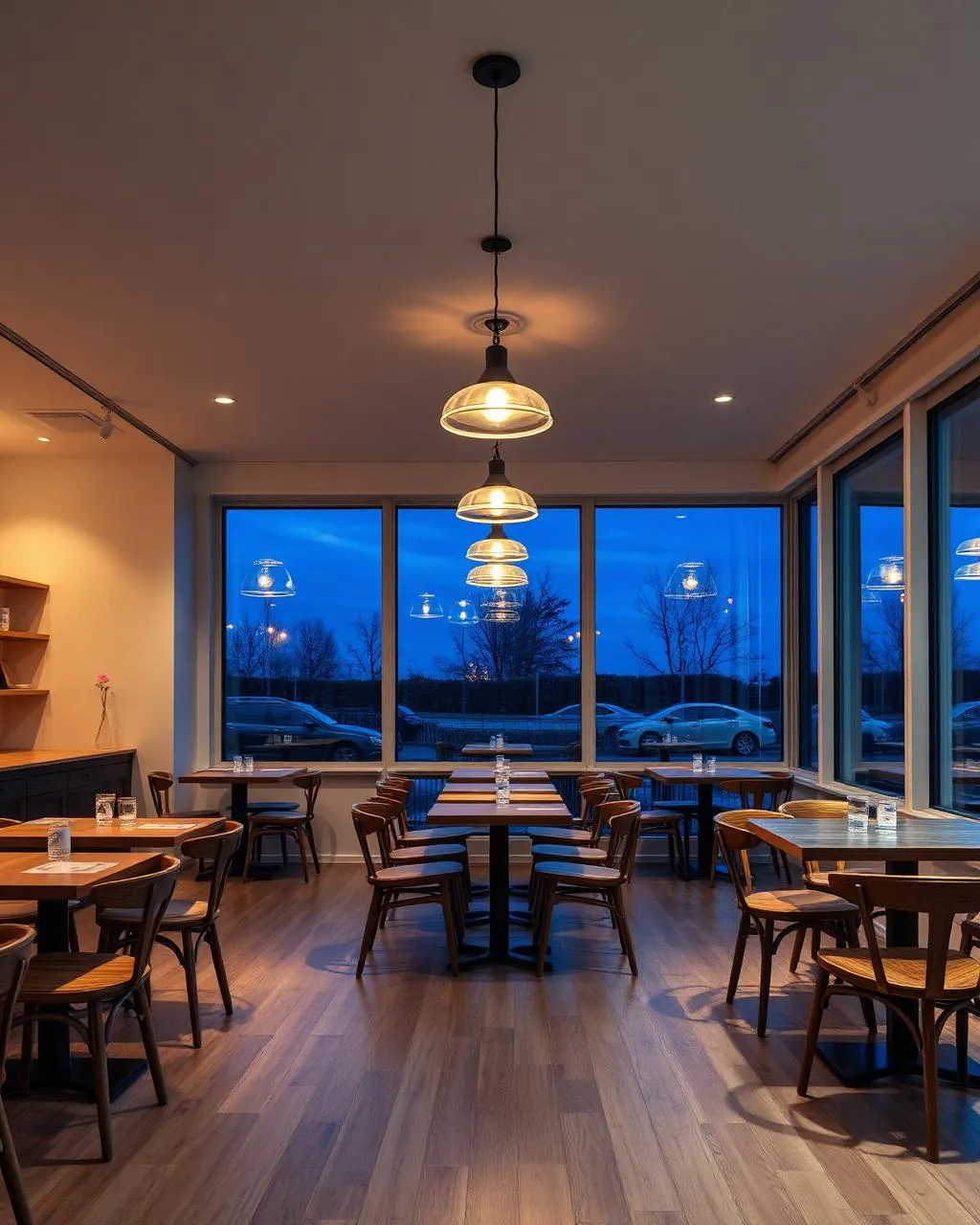 Restauranger, caféer och butiker